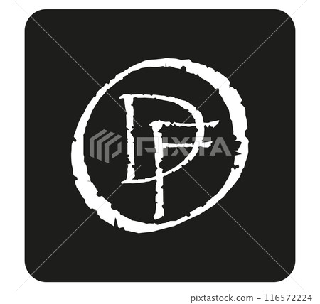 Abstraction. Sign on a black background. Art design. Figure. Symbol and letter D and F. Number 0. Name of the company. Logo. Graphic element. Design. Abstraction. Sign on a black background. Art design. Figure. Symbol and letter D and F. Number 0. Name of the company. Logo. Graphic element. Design. 116572224