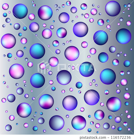 rainbow pattern of bright soap bubbles, drops, bubbles and balls on a gradient background, illustration for any design rainbow pattern of bright soap bubbles, drops, bubbles and balls on a gradient background, illustration for any design 116572236