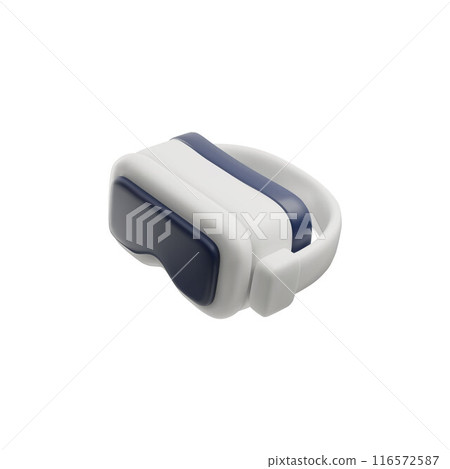 Detailed VR glasses for games, vector 3D image. Isolated background. Detailed VR glasses for games, vector 3D image. Isolated background. 116572587