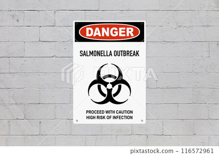 Danger, salmonella outbreak. Proceed with caution, high risk of infection Danger, salmonella outbreak. Proceed with caution, high risk of infection 116572961