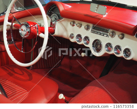 Imported classic car dashboard Imported classic car dashboard 116573358