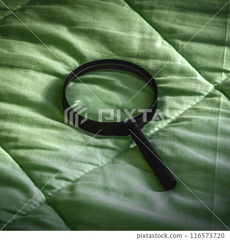 Magnifier on the blanket 116573720