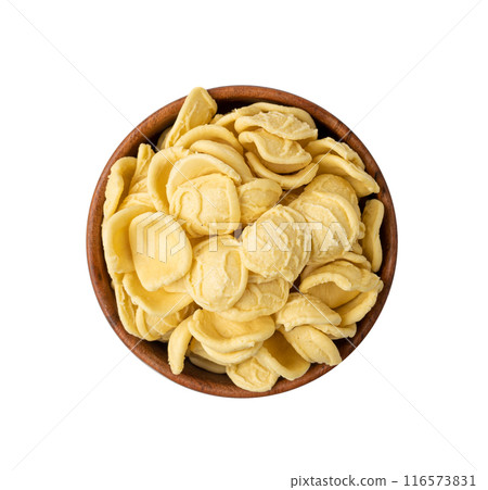 Raw Orecchiette Pasta, Homemade Dry Macaroni, Italian Recchietedde 116573831