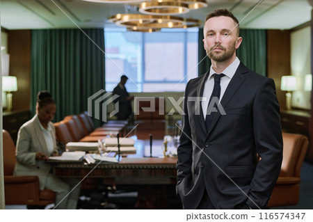 Young male director of lawyer company Young male director of lawyer company 116574347