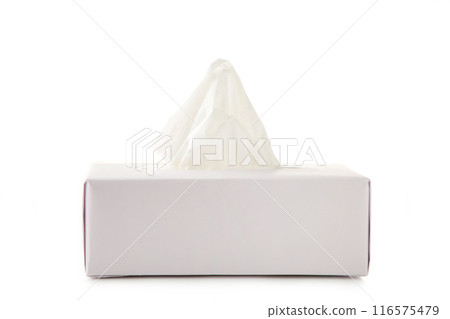 Tissue box isolated on a white background 116575479