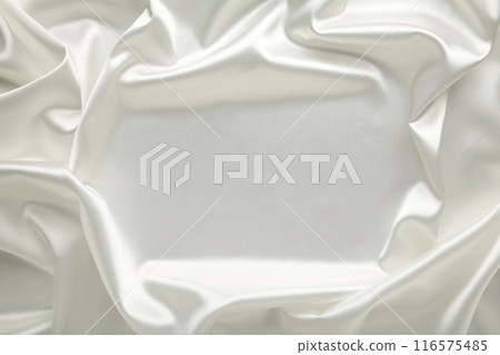 Smooth elegant white silk can use as background 116575485