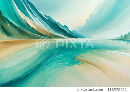 Marble abstract acrylic background. Marbling artwork texture. 116576021