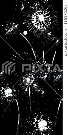 A simple illustration of a repeating pattern of fireworks filling the sky A simple illustration of a repeating pattern of fireworks filling the sky 116576263