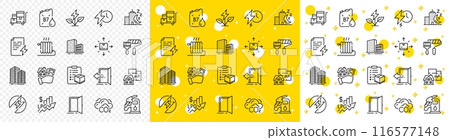 Outline Paint roller, Rise price and Floor plan line icons pack for web with Charging time, Night city, Co2 line icon. Cardboard box, Power certificate, Skyscraper buildings pictogram icon. Vector Outline Paint roller, Rise price and Floor plan line icons pack for web with Charging time, Night city, Co2 line icon. Cardboard box, Power certificate, Skyscraper buildings pictogram icon. Vector 116577148