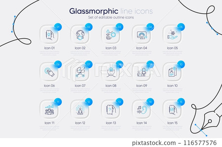 Set of Baby carriage, Financial app and Teamwork results line icons for web app. Podcast, Wash hand, Global business icons. Ask question, Hearing, Lgbt signs. Interview documents. Vector Set of Baby carriage, Financial app and Teamwork results line icons for web app. Podcast, Wash hand, Global business icons. Ask question, Hearing, Lgbt signs. Interview documents. Vector 116577576