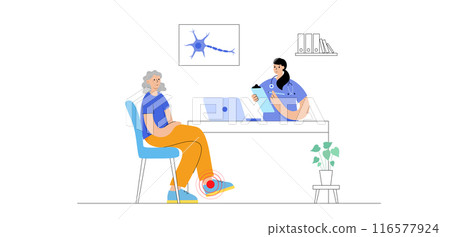 Peripheral neuropathy medical poster 116577924