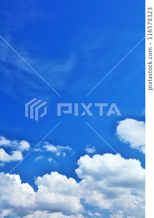 夏天藍天和雲彩 夏天藍天和雲彩 116578323