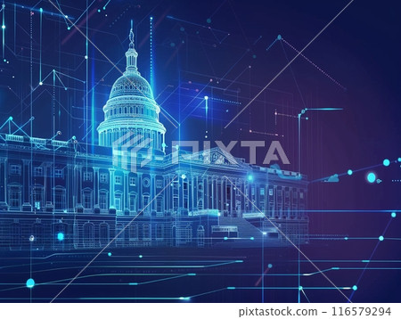 金屬啞鈴和位於反射表面上的複製空間 116579294