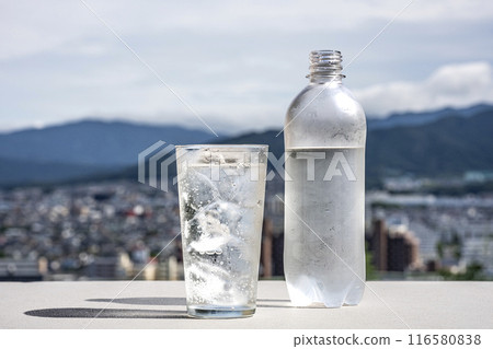 Water that entered the glass 116580838