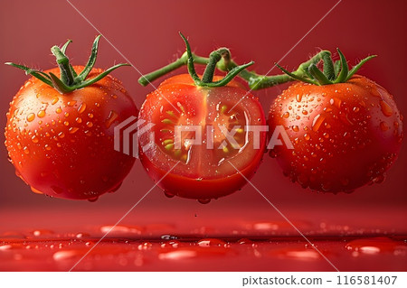 Fresh Tomatoes Studio Photo 3 AI-Generated Image Fresh Tomatoes Studio Photo 3 AI-Generated Image 116581407