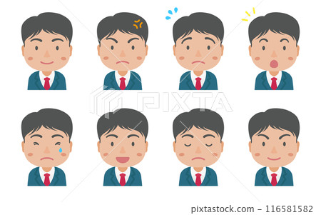 Salaryman with various expressions 116581582