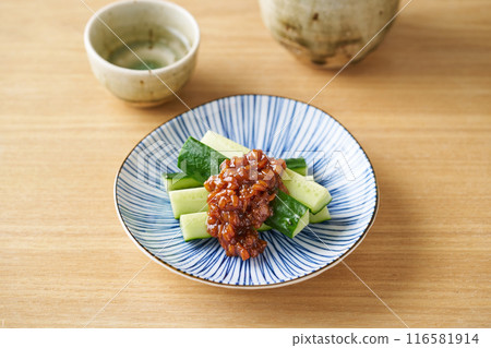 Cucumber with Moromi Miso Cucumber with Moromi Miso 116581914