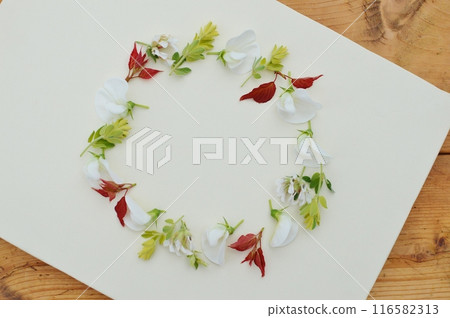 夏季甜豌豆和蓮花硫磺花環 夏季甜豌豆和蓮花硫磺花環 116582313