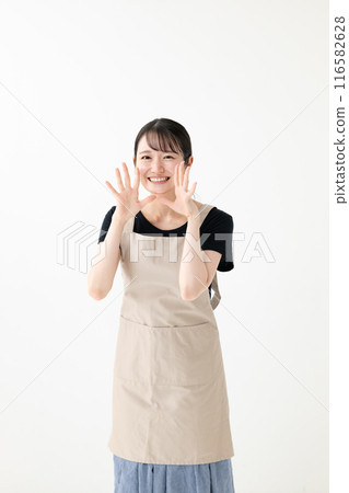 一個圍裙的女人 一個圍裙的女人 116582628