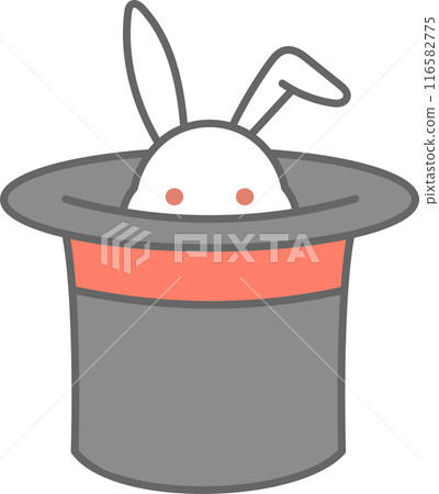 Magic hat and rabbit 116582775
