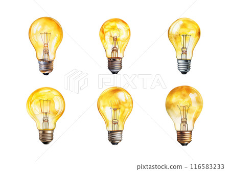 Light Bulb, back to school Illustration. Watercolor Style Light Bulb, back to school Illustration. Watercolor Style 116583233
