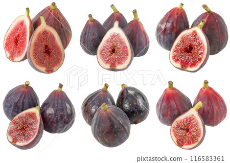 Realistic photo illustration of Fig, isolated on transparent background 116583361