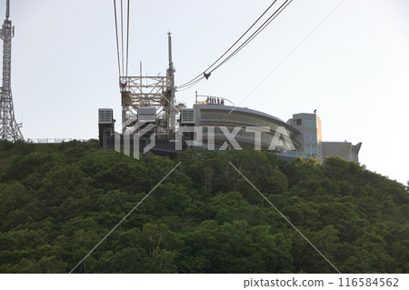 Mt. Hakodate ropeway, on Hakodate mountain in Hokkaido Japan Mt. Hakodate ropeway, on Hakodate mountain in Hokkaido Japan 116584562