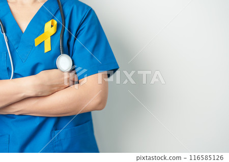 Yellow September, Suicide prevention day, Childhood, Sarcoma, bone and bladder cancer Awareness month, Yellow Ribbon for supporting people life and illness. Healthcare and World cancer day concept Yellow September, Suicide prevention day, Childhood, Sarcoma, bone and bladder cancer Awareness month, Yellow Ribbon for supporting people life and illness. Healthcare and World cancer day concept 116585126
