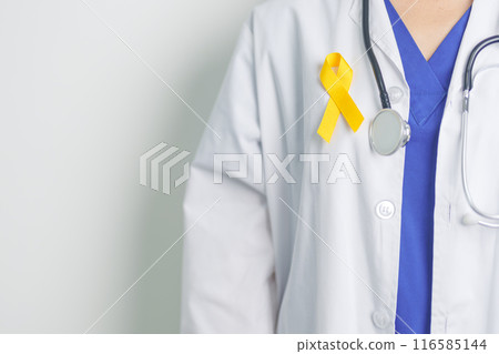 Yellow September, Suicide prevention day, Childhood, Sarcoma, bone and bladder cancer Awareness month, Yellow Ribbon for supporting people life and illness. Healthcare and World cancer day concept Yellow September, Suicide prevention day, Childhood, Sarcoma, bone and bladder cancer Awareness month, Yellow Ribbon for supporting people life and illness. Healthcare and World cancer day concept 116585144