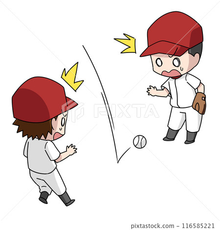 Illustration of a male baseball player going on a blind date Illustration of a male baseball player going on a blind date 116585221