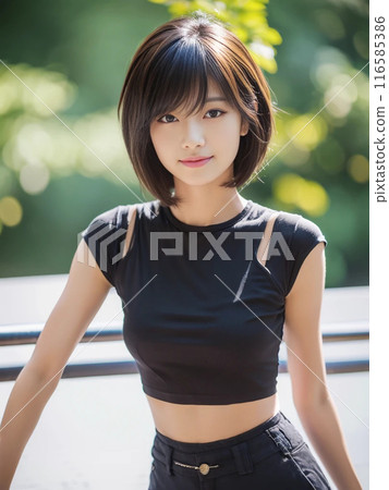 Beautiful woman portrait 116585386