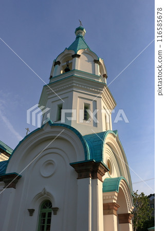 Hakodate Russian Orthodox Church Holy Resurrection Cathedral in Hakodate City in Hokkaido in northern Japan Hakodate Russian Orthodox Church Holy Resurrection Cathedral in Hakodate City in Hokkaido in northern Japan 116585678
