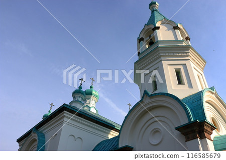 Hakodate Russian Orthodox Church Holy Resurrection Cathedral in Hakodate City in Hokkaido in northern Japan Hakodate Russian Orthodox Church Holy Resurrection Cathedral in Hakodate City in Hokkaido in northern Japan 116585679