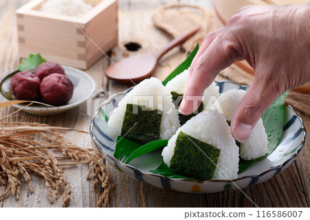 rice ball  116586007