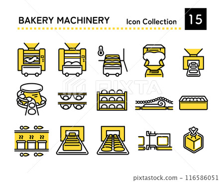 麵包製造過程圖標 116586051