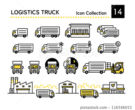 卡車司機圖標 卡車司機圖標 116586053