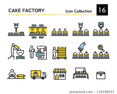 Cake factory icon 116586055