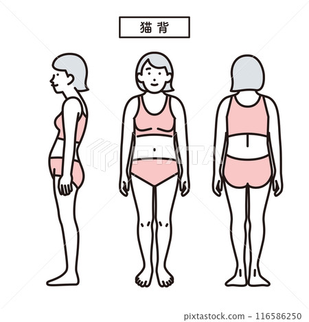 Simple illustration of a hunched figure Simple illustration of a hunched figure 116586250