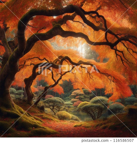 Fantastic autumn leaves 116586507
