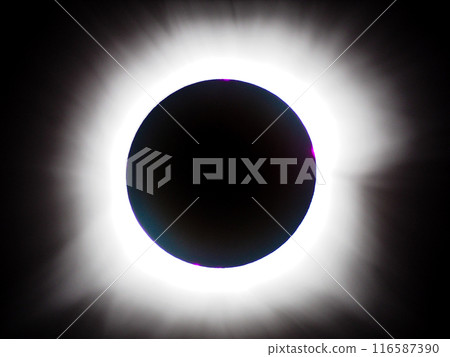 April 8, 2024 Total Solar Eclipse in Mexico Corona during the eclipse 116587390