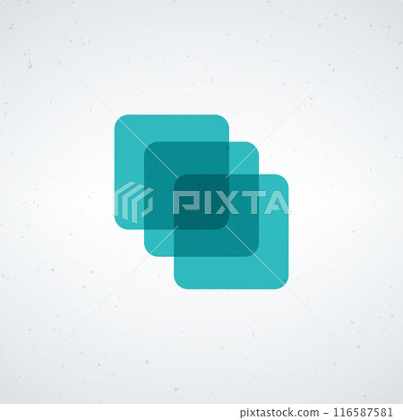 Layout Icon. Vector Layers Icon. Canvas Icon. Stack of layers. Stock vector illustration isolated on white background. 116587581