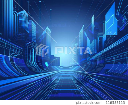 Image of the expressway of the future Image of the expressway of the future 116588113