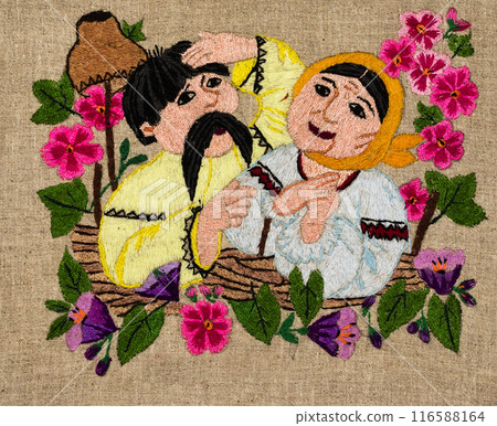 Ukrainian embroidery, folk arts and crafts Ukrainian embroidery, folk arts and crafts 116588164