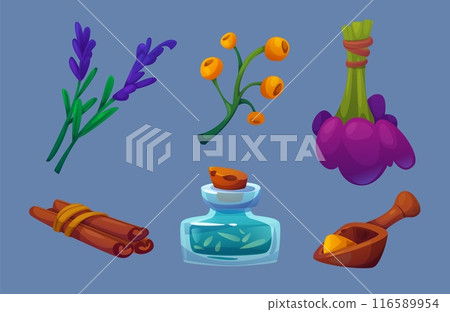 Herbal medicine collection for homeopathic drug. 116589954
