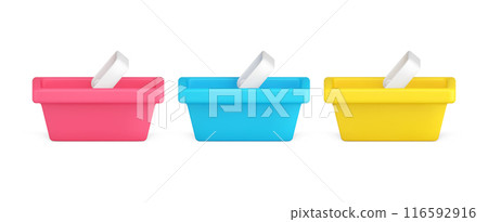 Supermarket cart with handle for carrying products during shopping at grocery market 3d icon Supermarket cart with handle for carrying products during shopping at grocery market 3d icon 116592916