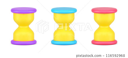 Collection vintage hourglasses time checking isometric template 3d icon vector illustration Collection vintage hourglasses time checking isometric template 3d icon vector illustration 116592968