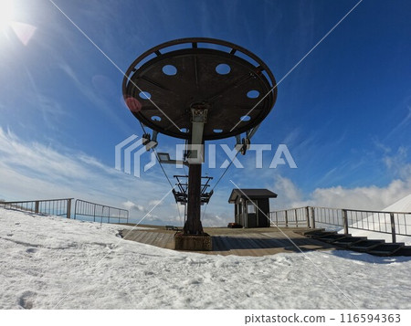 Winter Pair Lift Top of Mt. Gassan Winter Pair Lift Top of Mt. Gassan 116594363