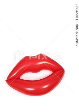 mouth-shaped floaty on a white background mouth-shaped floaty on a white background 116594852