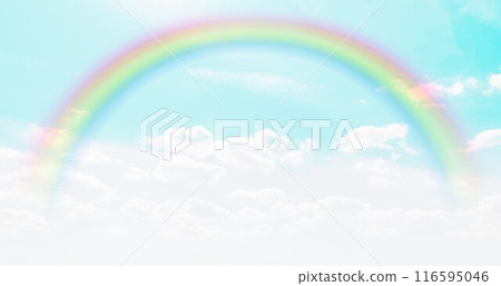 天空、雲彩和彩虹的風景 天空、雲彩和彩虹的風景 116595046