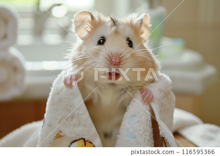 Hamster after bath 116595366